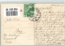 73033 W7320 Göppingen 1910 Gebrauchsspuren Schloss Stadtkirche