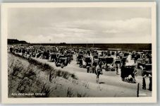 17375 O2111 Ahlbeck 1954 Foto AK Schwimmbad Strand