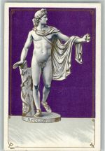 Der römisch-griechische Gott Apollo Mythologie Künstlerkarte