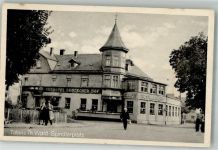 99891 O5808 Tabarz , Thüringerw 1954 Foto AK Hotel Deutscher Hof Spindlerplatz