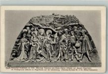 9342 Gurk Foto AK Denkmal bemaltes Holzrelief Pilgerfahrt