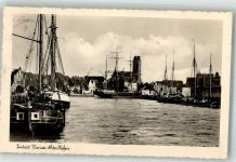 23966 O2400 Wismar , Meckl Foto AK Alter Hafen