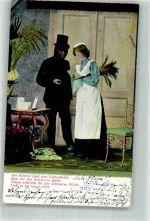 Humor Dienstmädchen K.V.B. Nr. 216 Schornsteinfeger 1905