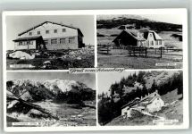 2733 Puchberg am Schneeberg Foto AK Schneeberg Hüttenstempel Fischerhütte Damböck Haus Baumgartner Haus