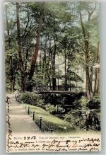 10115 W1000 Tiergarten 1903 - Brücke zur Rousseau-Insel