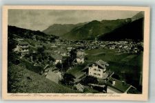 82481 W8102 Mittenwald 1927 Foto AK Panorama des Ortes mit Kirche St. Peter und Paul Fotograf Irl