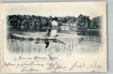 83410 W8229 Laufen , Salzach 1898 Gebrauchsspuren Abtsdorfer Seebad