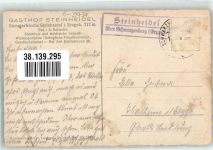 08359 O9431 Steinheidel Gebrauchsspuren Landpost Gasthaus Steinheidel