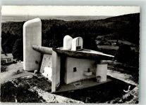 Ronchamp Kapelle de Notre-Dame du Haut von Le Corbusier Architekt Foto AK