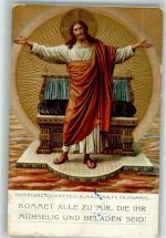 sign. Stummel Fr. In der Herzjesukirche Heilige 1915 Künstlerkarte