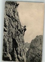 Wilder Kaiser Todtenkirchl-Ostwand Bergsteiger 1908