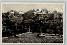 Niesen Kulm Blick a. Breithorn u. Blüemlisalp Berg