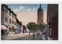 Sangerhausen mit Kylische Straße und Gasthof Prinz von Preussen. Feldpost, mit Stempel von 1918 kleiner Knick oben links, sonst gut erhalten.