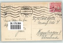 Salzburg Panorama der Stadt mit Festung Hohensalzburg Verein Südmark Nr. 2392 Maschinenstempel Schulvereinähnliche 1912