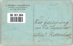 W8230 Bad Reichenhall Lumpentoni Dir. Josef Rettenbeck Volksschauspiel Gebrauchsspuren