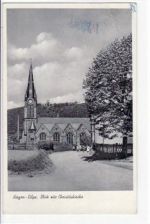 Hagen mit Blick zur Christuskirche gelaufen, Marke entfernt. Oben rechts leicht bügig, leicht fleckig, sonst gut erhalten