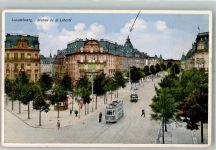 Luxembourg Luxemburg 1946 Foto AK LKW Straßenbahn Avenue de la Liberté