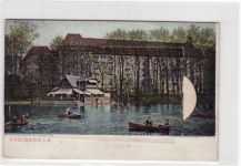 Freiberg, Leporello-Album mit Kreuzteich und Schwanenschlösschen. Im Leborello - Album sind verschiedene Sehenwürdigkeiten von Freiberg abgebildet gelaufen von 1908. Leicht stockfleckig, sonst gut erhalten.