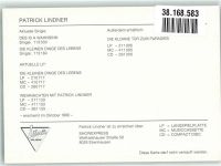 Portrait von Patrick Lindner mit Autogramm Schlagersänger FOTO KEINE AK