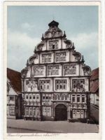 Lemgo mit Hexenbürgermeisterhaus, erbaut 1571 gelaufen, mit Marke und Stempel von 1940. Gute Erhaltung.