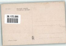 sign. Benka Inneres einer slowakischen Bauernstube Minerva 683-2 Trachten Slowakei Künstlerkarte