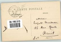 39300 Le Vaudioux 1914 Winter Wasserfall Briefmarke Bildseite