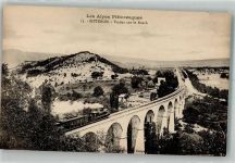 04200 Sisteron Foto AK Eisenbahn Viadukt sur le Buech