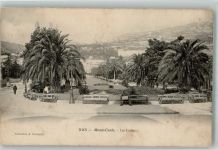 Monte Carlo 1904 Foto AK Les Jardins