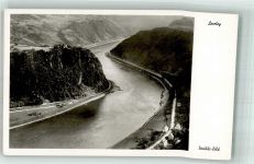 56346 W5422 St. Goarshausen Foto AK Fliegeraufnahme Loreley Rhein