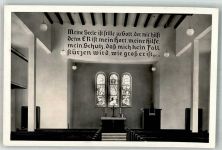 64283 W6100 Darmstadt Foto AK Kapelle Inneres Altar