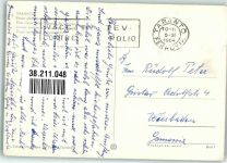 74100 Taranto 1964 Foto AK Zugbrücke Schiffdurchfahrt Kriegsschiff Zensur