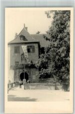 88709 W7758 Meersburg , Bodensee Privatfoto AK Schlosstor Ort handschriftlich