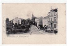 Waltershausen i. Thür. Bahnhofstraße ungelaufen Eckbug oben links leicht fleckig, sonst gut erhalten.