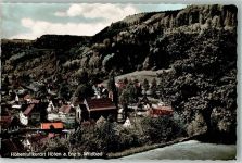 75339 W7545 Höfen an der Enz Foto AK Panorama des Ortes mit Ev. Kirche