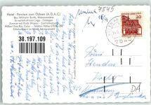 75339 W7545 Höfen an der Enz Foto AK Panorama des Ortes mit Ev. Kirche