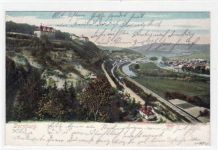 Dornburg a.d. Saale mit Totalansicht gelaufen von 1903. Gute Erhaltung.