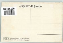 sign. Keller Reutlingen W. Prof Am Waldbach Serie III 2 Verlag Jugend Künstlerkarte