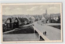 Neunkirchen-Wiebelskirchen an der Saar. Hindenburgstraße mit Rahthaus und evangl. Kirche ungelaufen leichter Knick unten links, Vorder- und Rückseite fleckig, sonst gut erhalten
