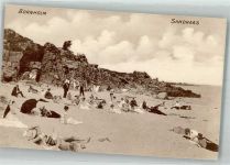 Bornholm Foto AK Schiffspost Strand Hotel Sandkaas