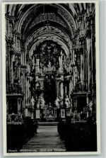 96157 W8612 Ebrach , Oberfr - Blick zum Hochaltar Klosterkirche
