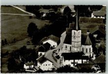 84375 W8347 Seibersdorf , Niederbay Foto AK Jakobskirche Fliegeraufnahme
