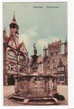 Hildesheim. Rolandbrunnen ungelaufen Gute Erhaltung.