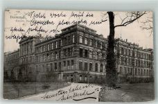 64283 W6100 Darmstadt 1907 Foto AK Großh. Techn. Hochschule