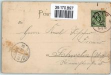 Verlag C. Fuchs Nr. 209 AK Trachten Schwarzwald 1898 Gebrauchsspuren