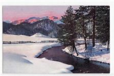Biberwier mit Winterlandschaft ungelaufen Gute Erhaltung.