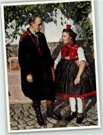Nr. 1147 Die bunte Schwalm Nr. 6 Die Verlobten AK Hess. Tracht, Mandt