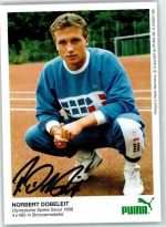 Norbert Dobeleit Faksimile Unterschrift Leichtathletik KEINE AK