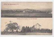 Neuenhain im Taunus. Gasthaus zu den drei Linden. Inhaber: Carl Gottschalk gelaufen, 1912. Leichter Stempeldurchdruck, leicht fleckig, kleiner Knick unten links, sonst gut erhalten