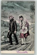 Regen Sturm AK Natur 1906