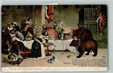 W8630 Coburg Bärenbastei AK Bär 1907 Gebrauchsspuren